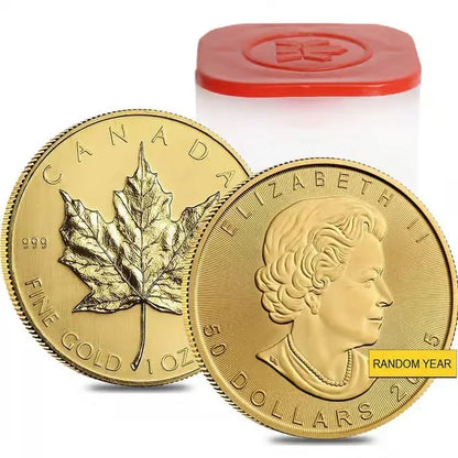 1 oz Canadian Gold Maple Leaf $50 Coin (Random Year)