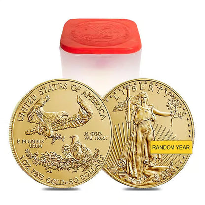 1 oz Gold American Eagle $50 Coin BU (Random Year)